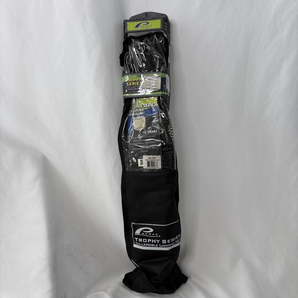 Promar Trophy Series Collapsible Landing Net 16x16" Frame 32" Telescoping Handle